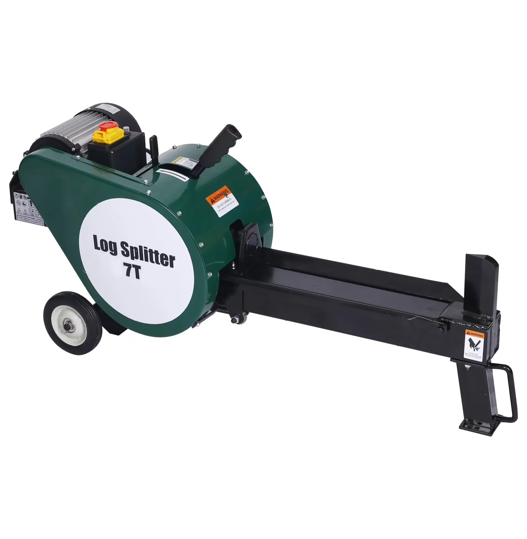 Reliable Logsplitter with Wheeled, Electric Log Splitter 7 Ton, Double Flywheel Wood Splitter - Silver Model A58F25