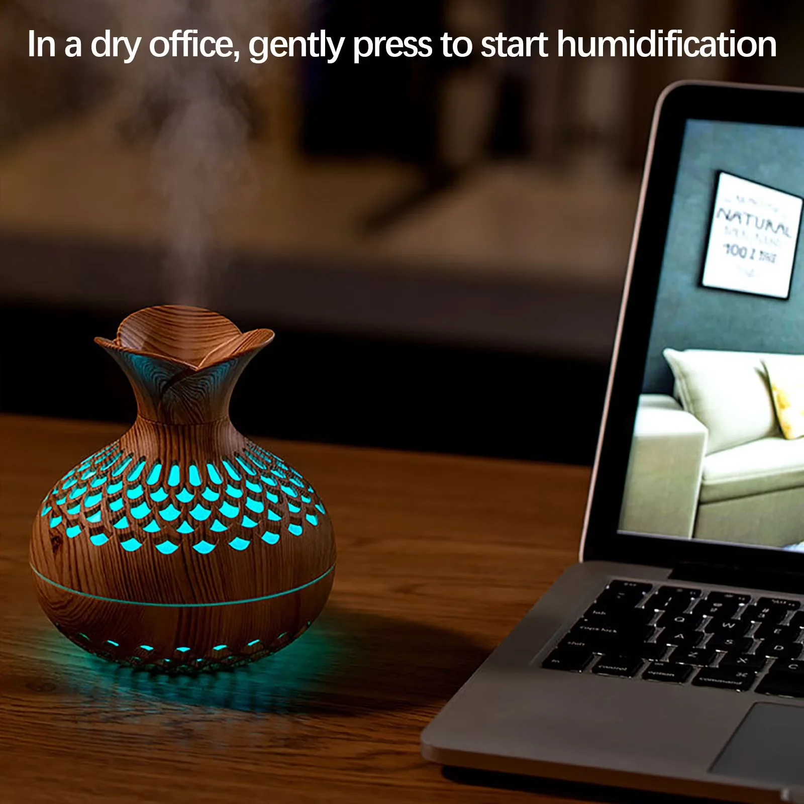 Classic Humidifier with Contemporary, Mist Mode - Plastic, Abs, Pc Yellow for Home Office Model 68DE7C