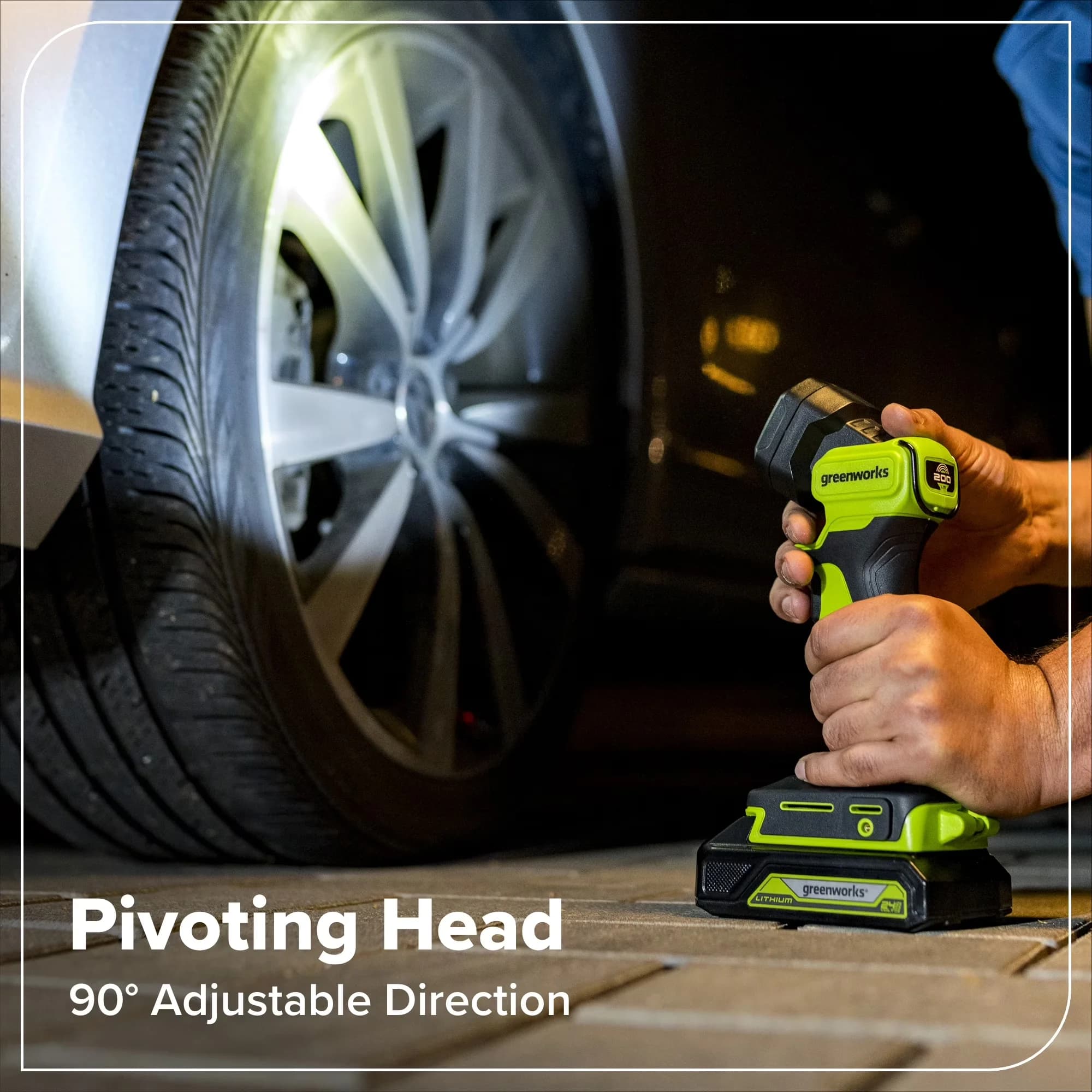 Essential Drills Driver with Battery, 65W, 24V Cordless Brushless 4PCs Combo - Green Model 8FB4B4