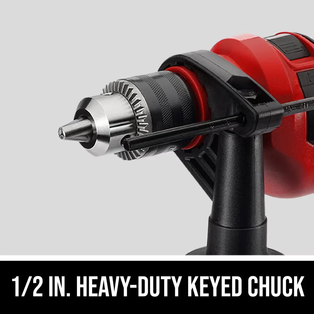 Compact Drills Driver with Variable Speed, Lock-on Button - For extended drilling - Red One Size Model 792C21