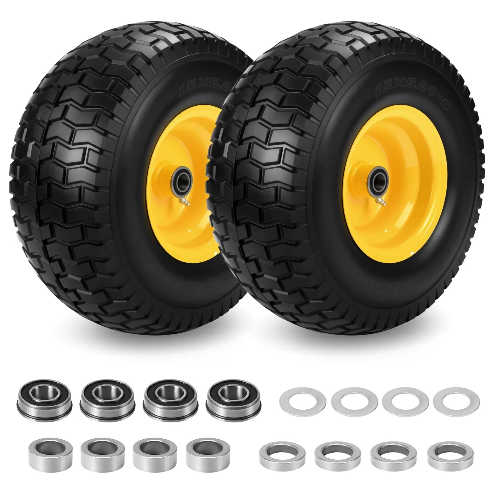 Suv Tire Quality with Fits Riding Mower & Lawn Tractors, 500 lbs, 15x6-6 Front - Model FB7D6A