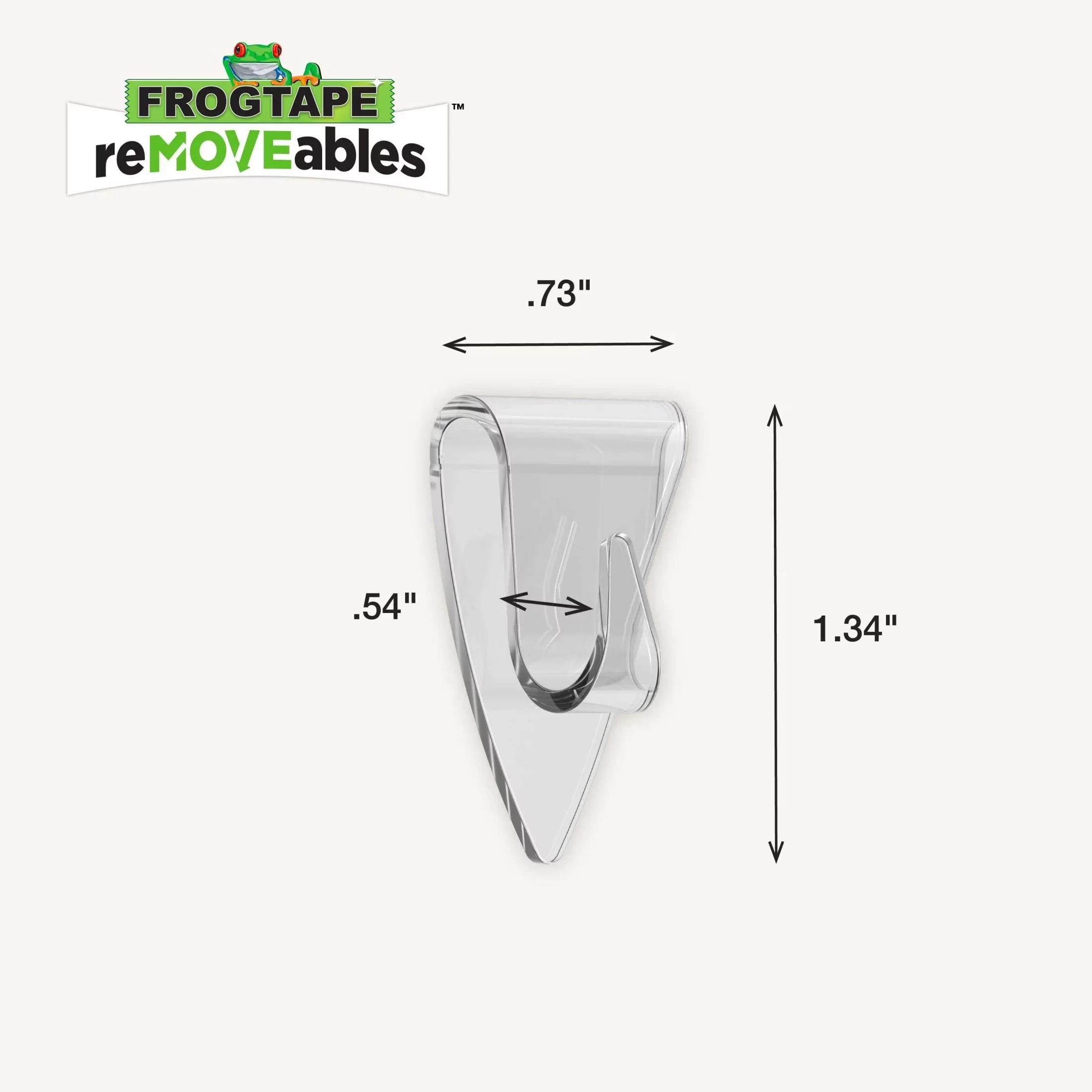 Damage-Free Hanging Durable with Easy Installation, Brand: FrogTape - Clear Plastic Model AC7BAD