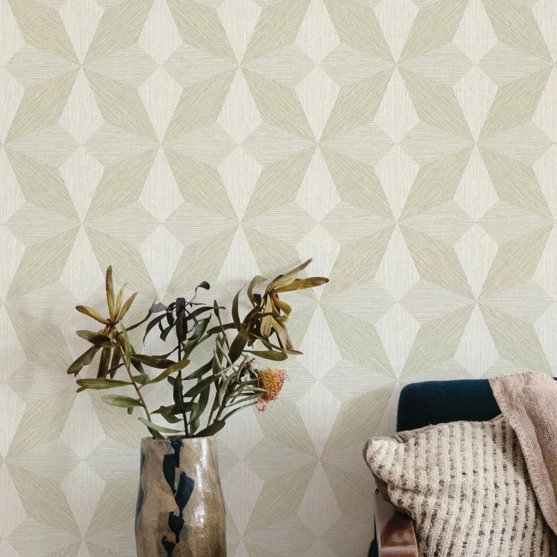 Durable Wallpaper with Removable, Repositionable, washable, and strippable - Vinyl Off-White Model 1F3393
