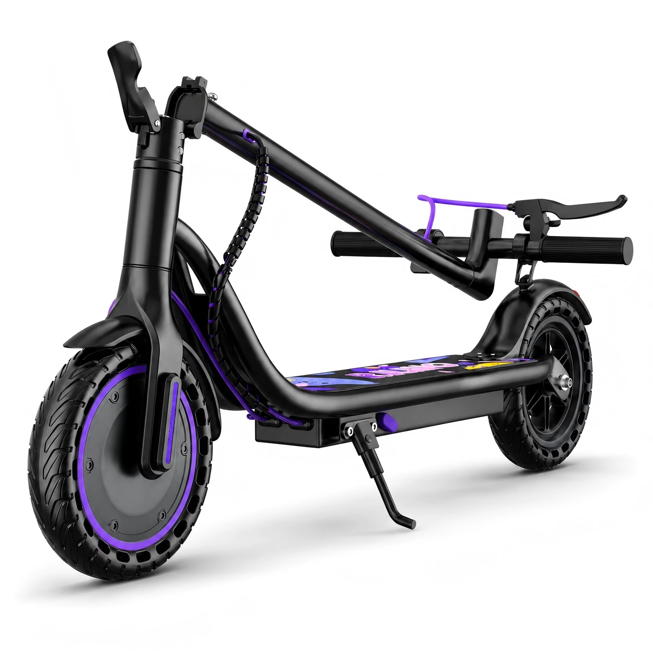 Scooter Essential with Foldable, Compact, Electric - Purple Iron - Industrial Grade Model 0D5AB8