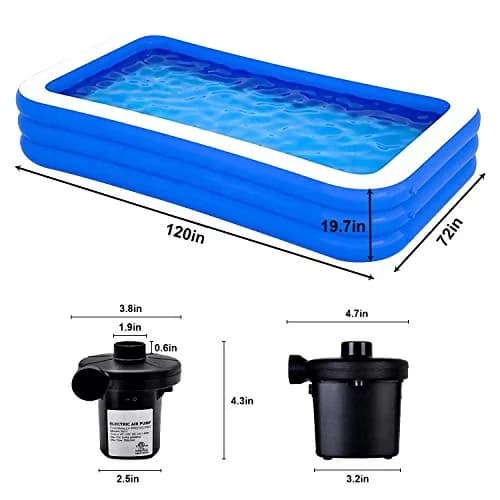 Sleek Inflatable Pool - 10FT - Industrial Grade Model 93D175