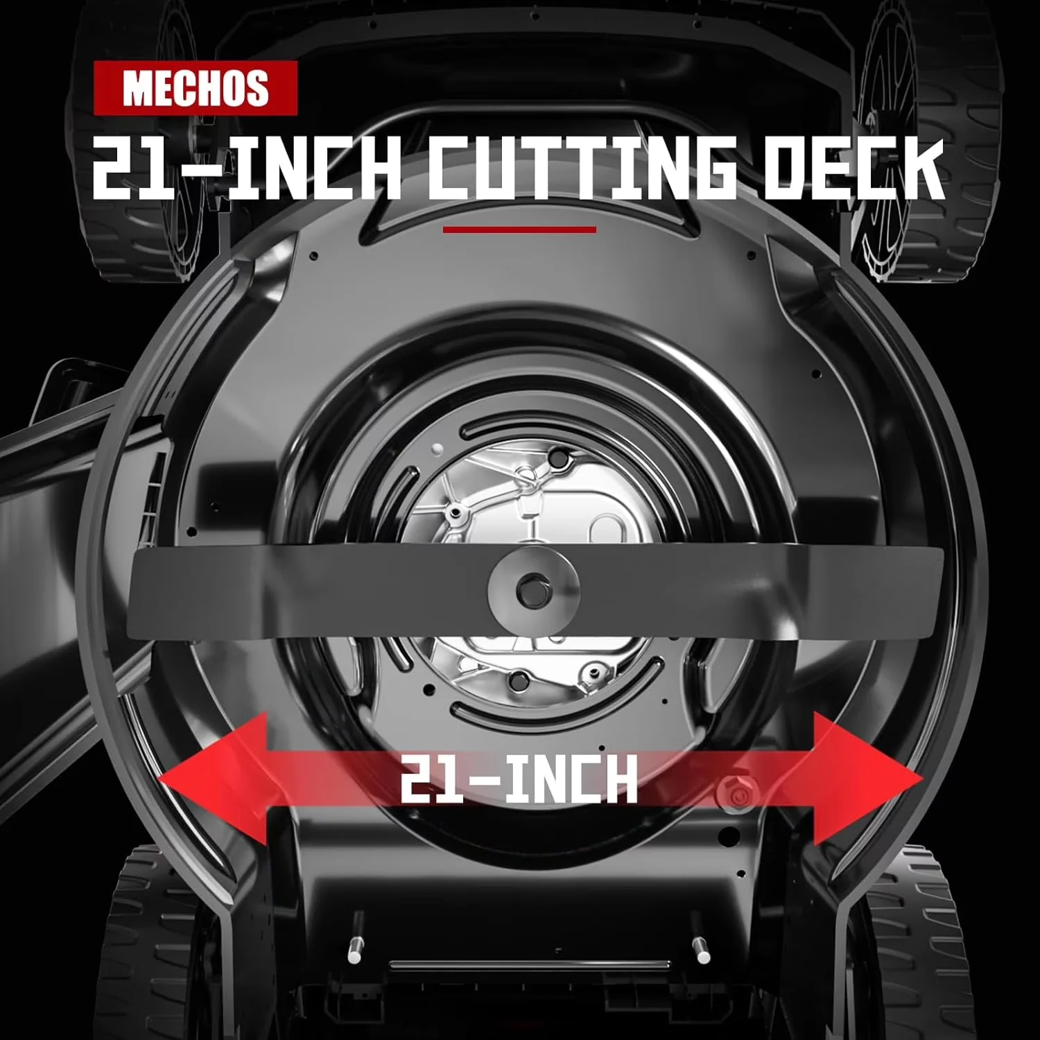 Sleek Push Mower with Bagger, Deck Cleanout - Black 21 Inch - Reliable Performance Model 6F8C0E