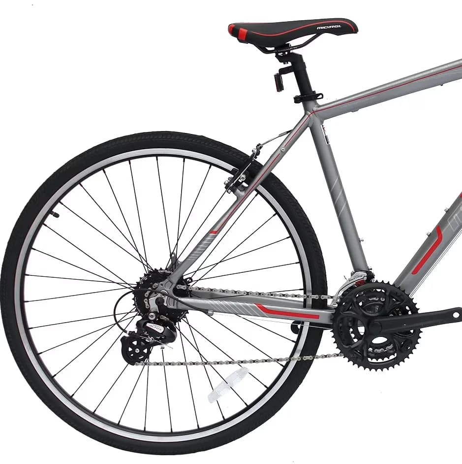 Quality Mountain Bike with Adjustable Seat Height, 26" Gray 8-Speed Bicycle - Gray Model 58B86F