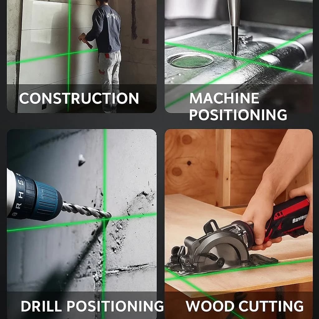 Reliable Measuring Layout with Battery, Adjustable - Green Abs Degree - Space-Saving Design Model 0B8D37