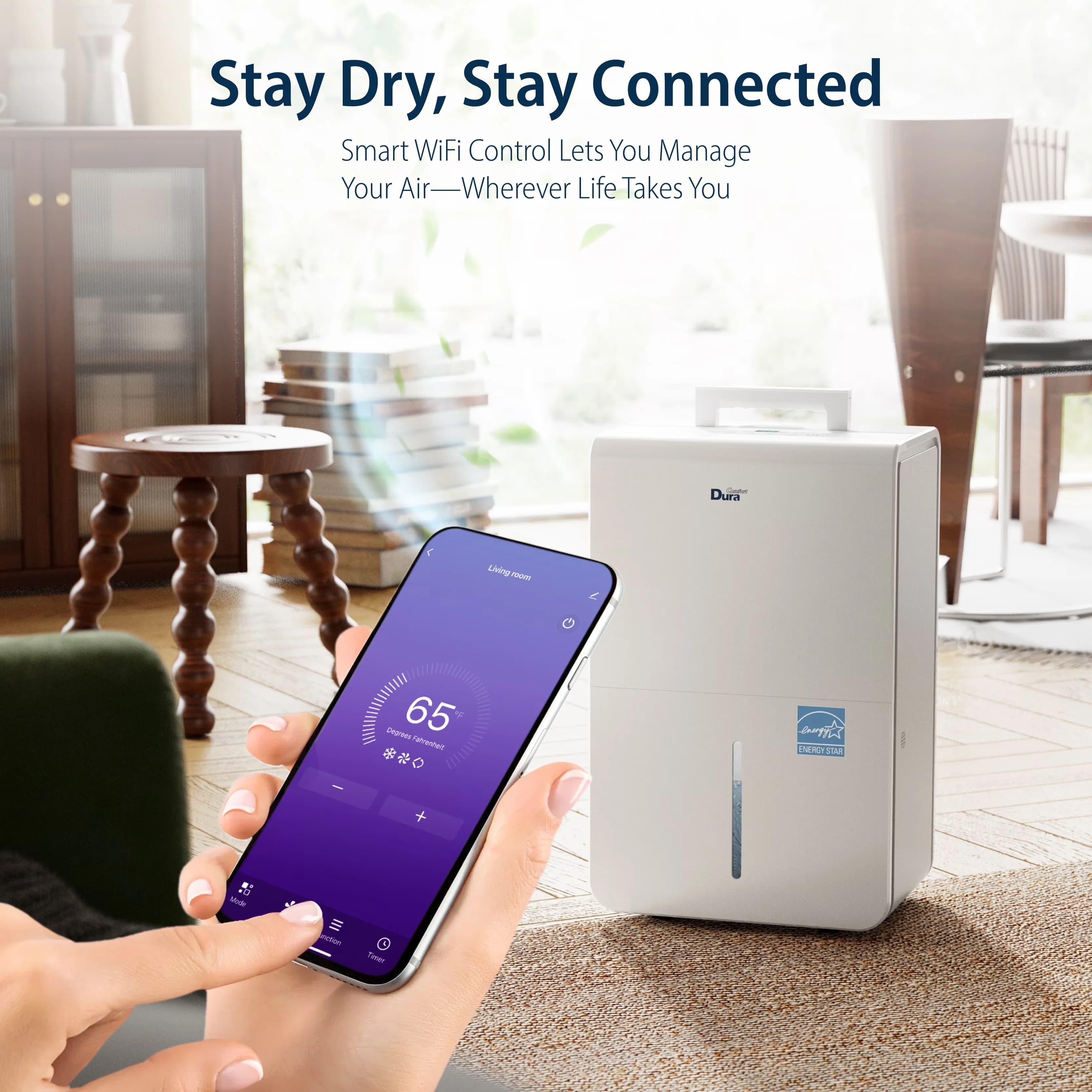 Dehumidifier Versatile with Remote Controlled, Energy Efficient - Basement Model 5B25AE