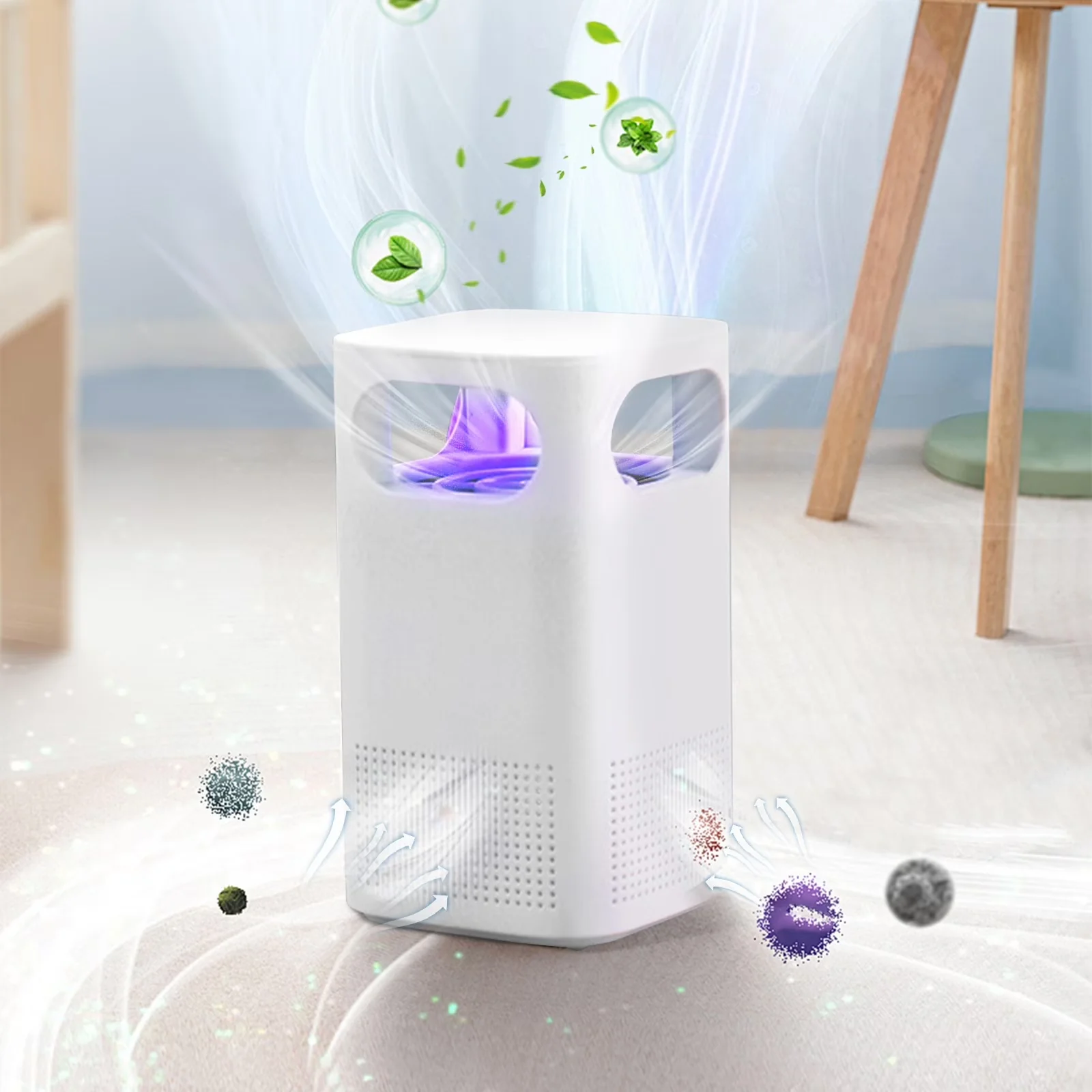 Modern Air Purifier - White Appliance - Residential Grade Model 5C9BA5