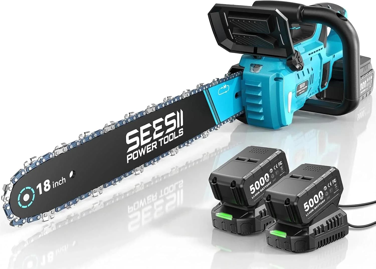 Innovative Chainsaw with Battery, 2200W, Heavy-Duty - 40V - Professional Series Model 6C4204