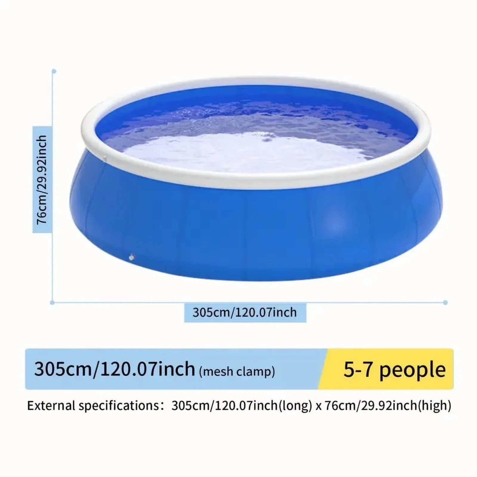Durable Inflatable Pool - swimming - Commercial Quality Model 32C4C1