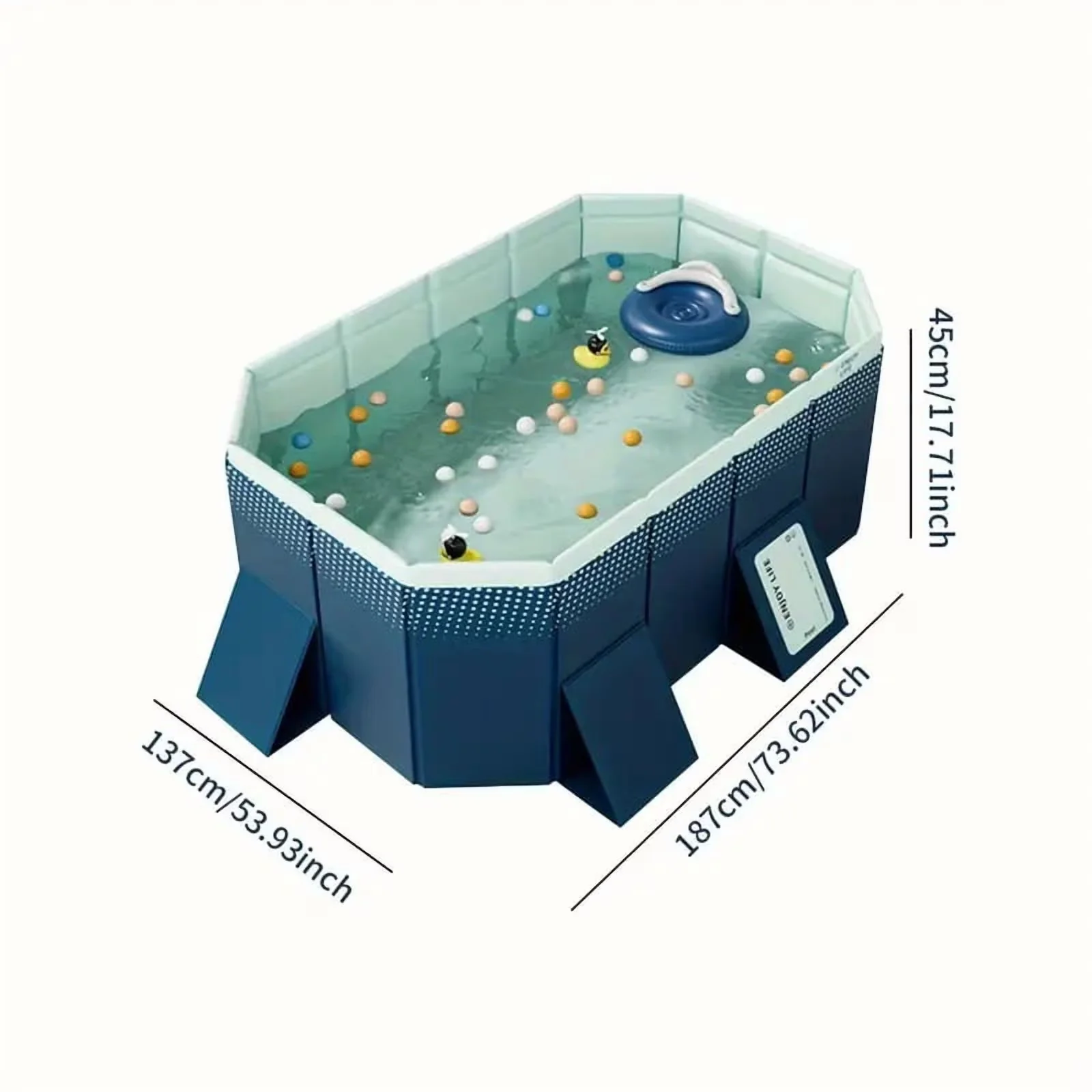 Professional Inflatable Pool for Outdoor, Patio - 8in - Professional Series Model E270D7