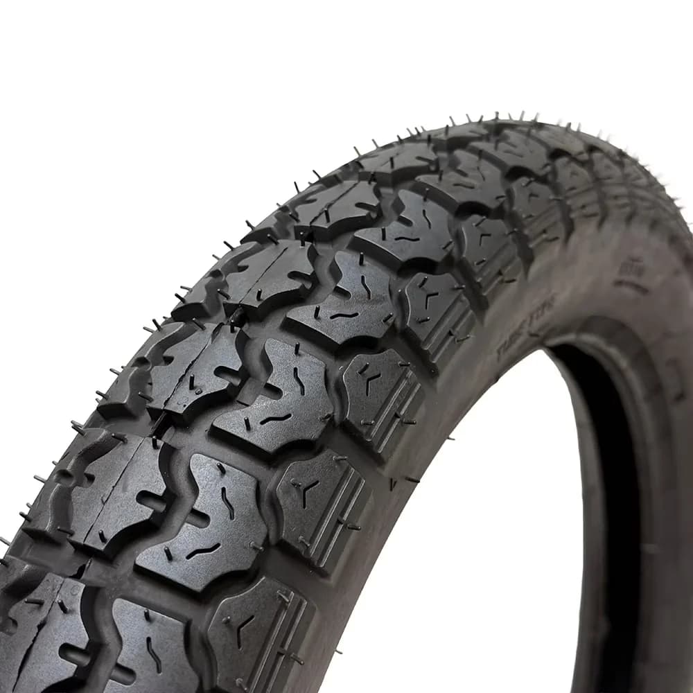 Versatile Motorcycle Tire with Replacement, Smooth, Designed as a tube type tire. - Black Model BDAC68