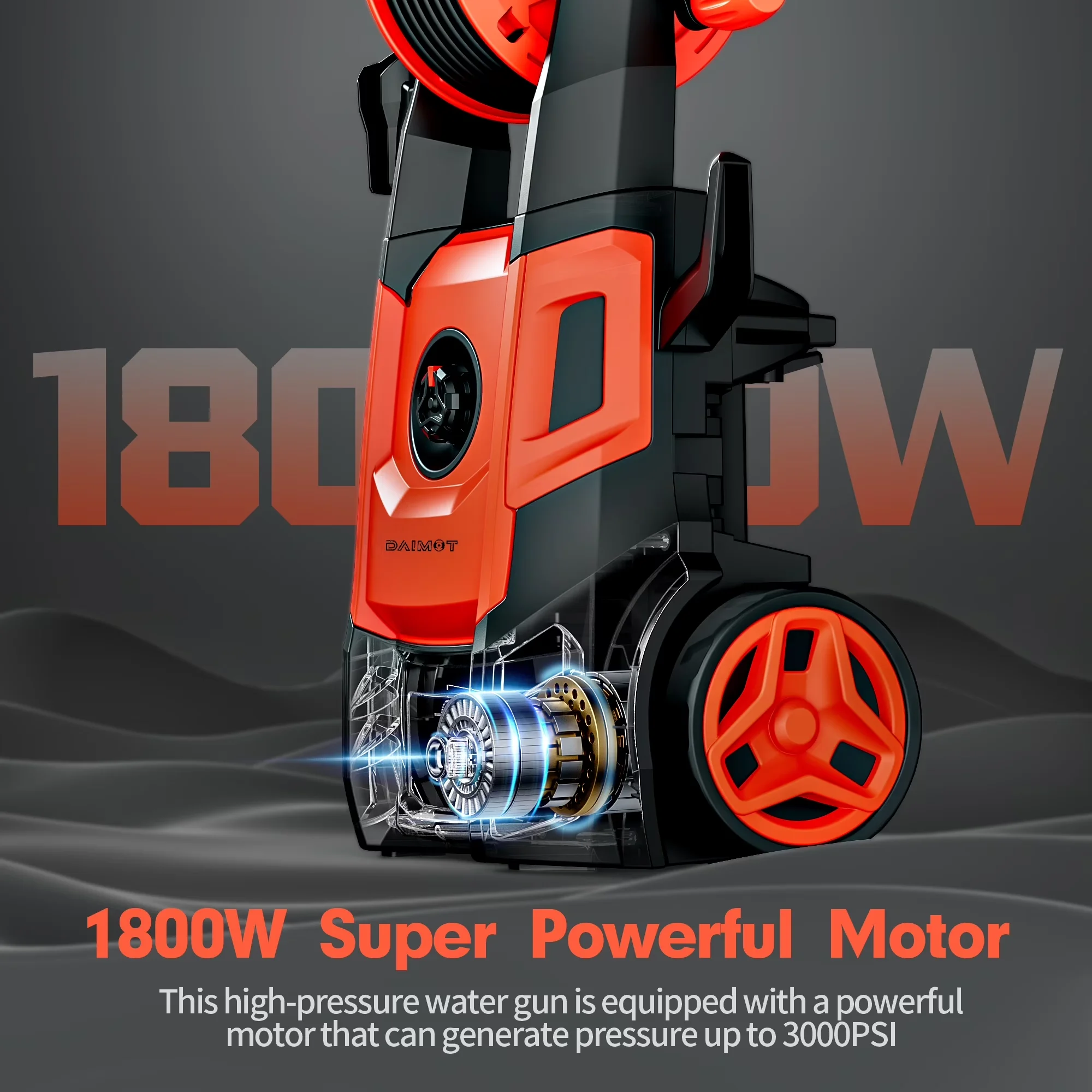 Pressure Washer Durable with Quick Connect Tips, Chemical / Detergent Injection, Electric Power for Home - Model CC0ED1