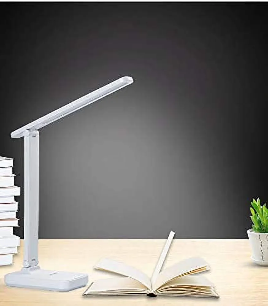 Reliable Desk Lamp with LED, Battery, Dimmable - White Metal Wireless - Premium Collection Model 1B9299