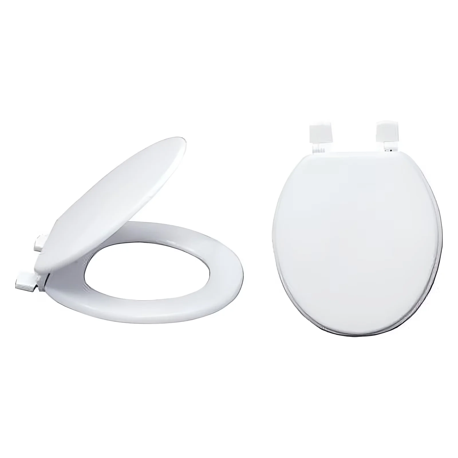 Classic Toilet Seats And Lid with Easy To Clean, Fits most brand of round toilets - Wood White Model 0D3BFF