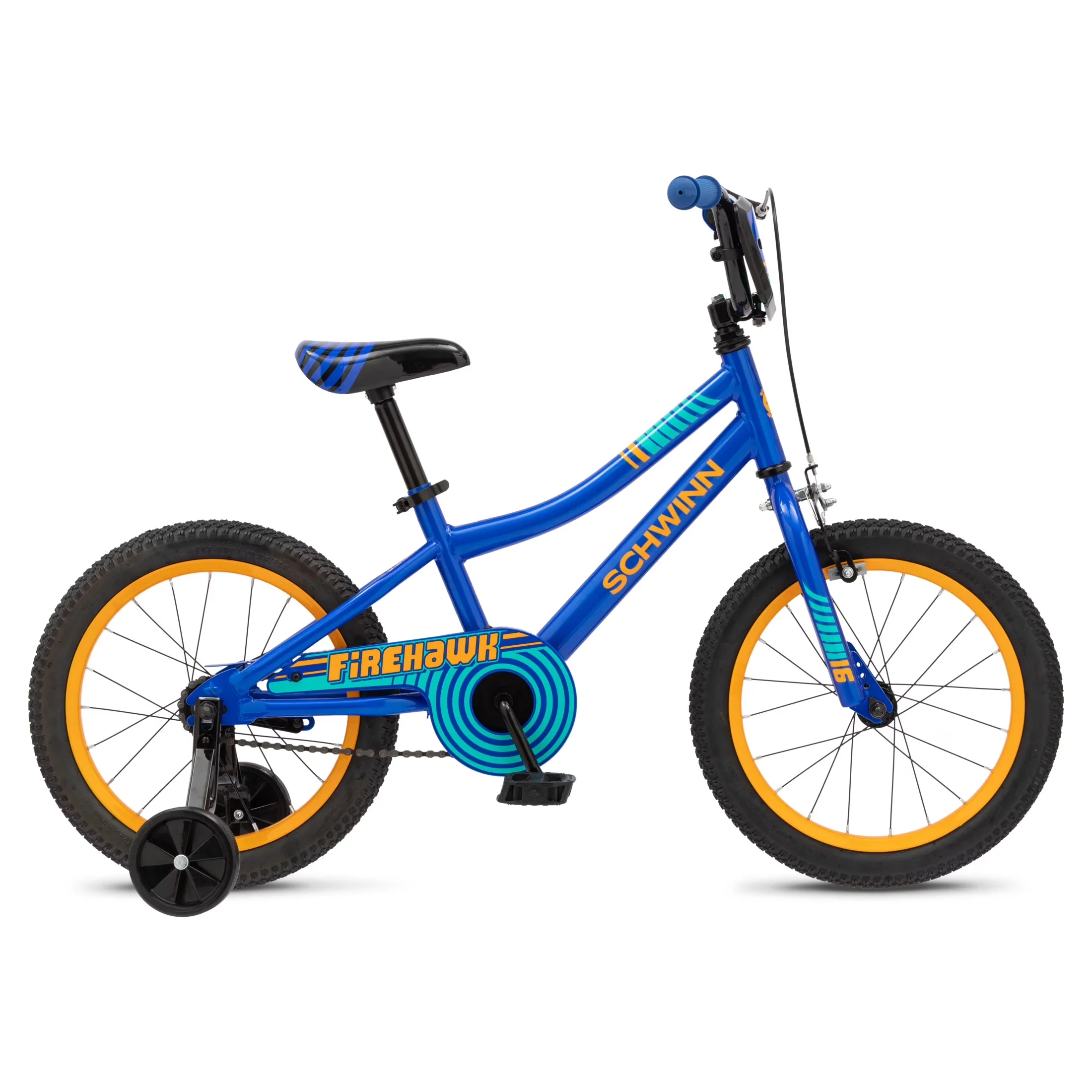 Versatile Kids Bike with Adjustable Seat Height, 16-Inch Wheels, Ages 3-7 - Blue Model AA4C39