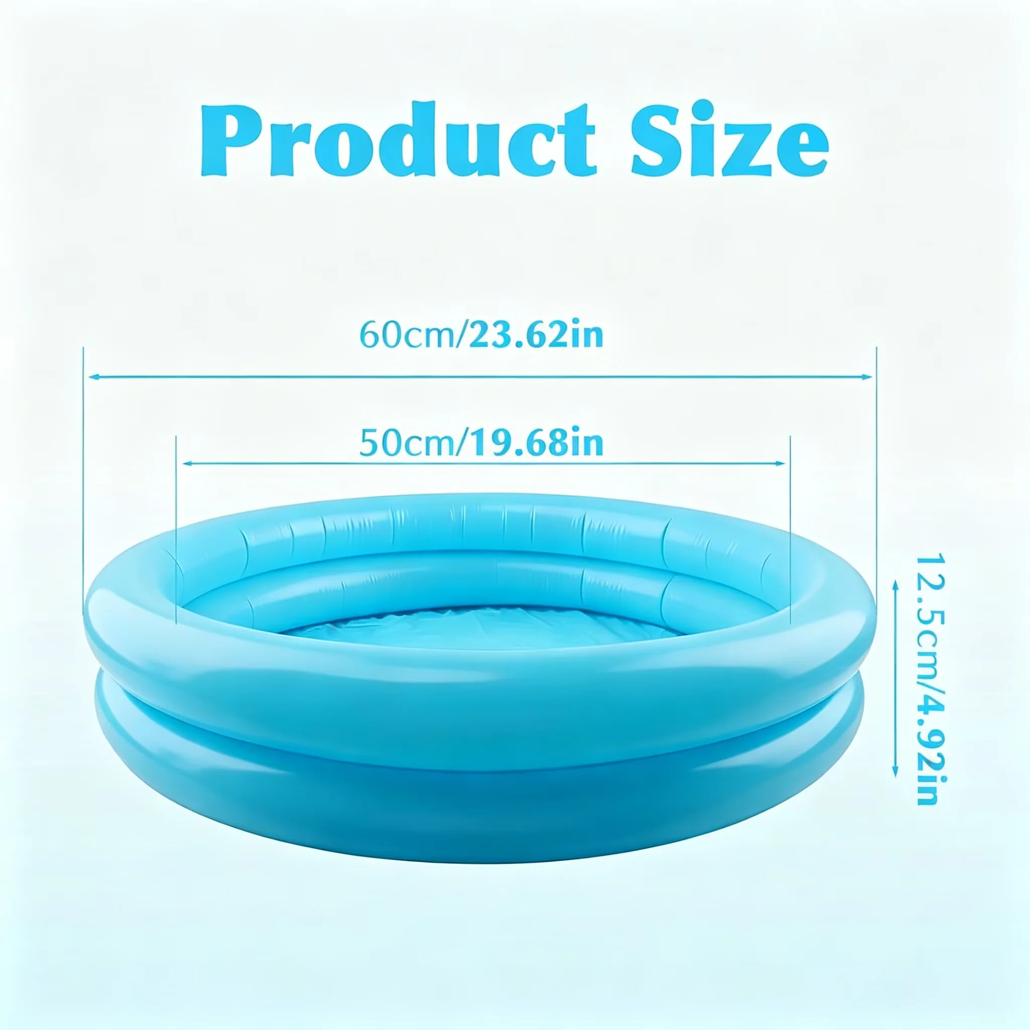 Modern Inflatable Pool with Paddling - 0-3 - Long-Lasting Performance Model 487CC7