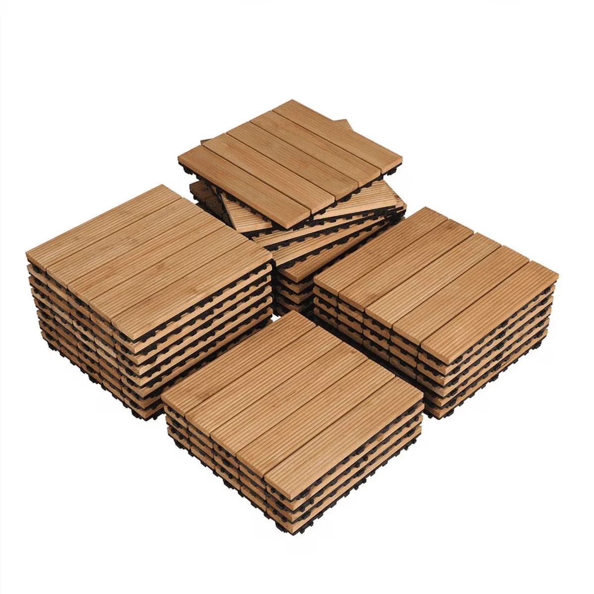 Stylish Grey Vinyl Flooring Vinyl Plank Flooring with Interlocking, Residential Use - Fir, Wood, Plastic, Pvc for Patio, Garden Model 291636
