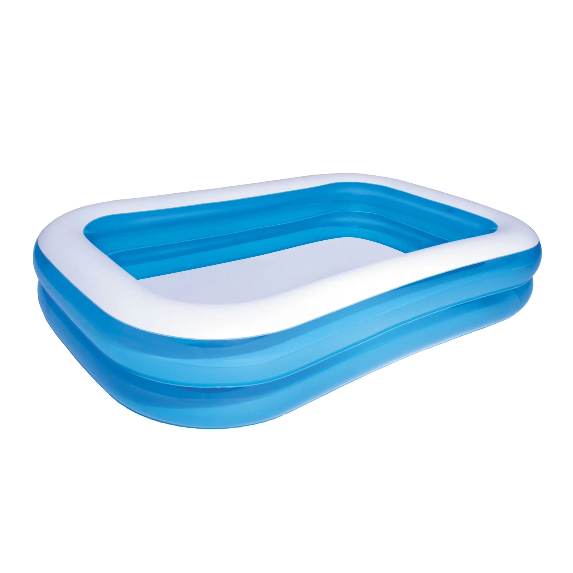 Durable Inflatable Pool with Extra-wide Sidewalls with 2 equal rings., Children 6+ years - Blue Model 253475