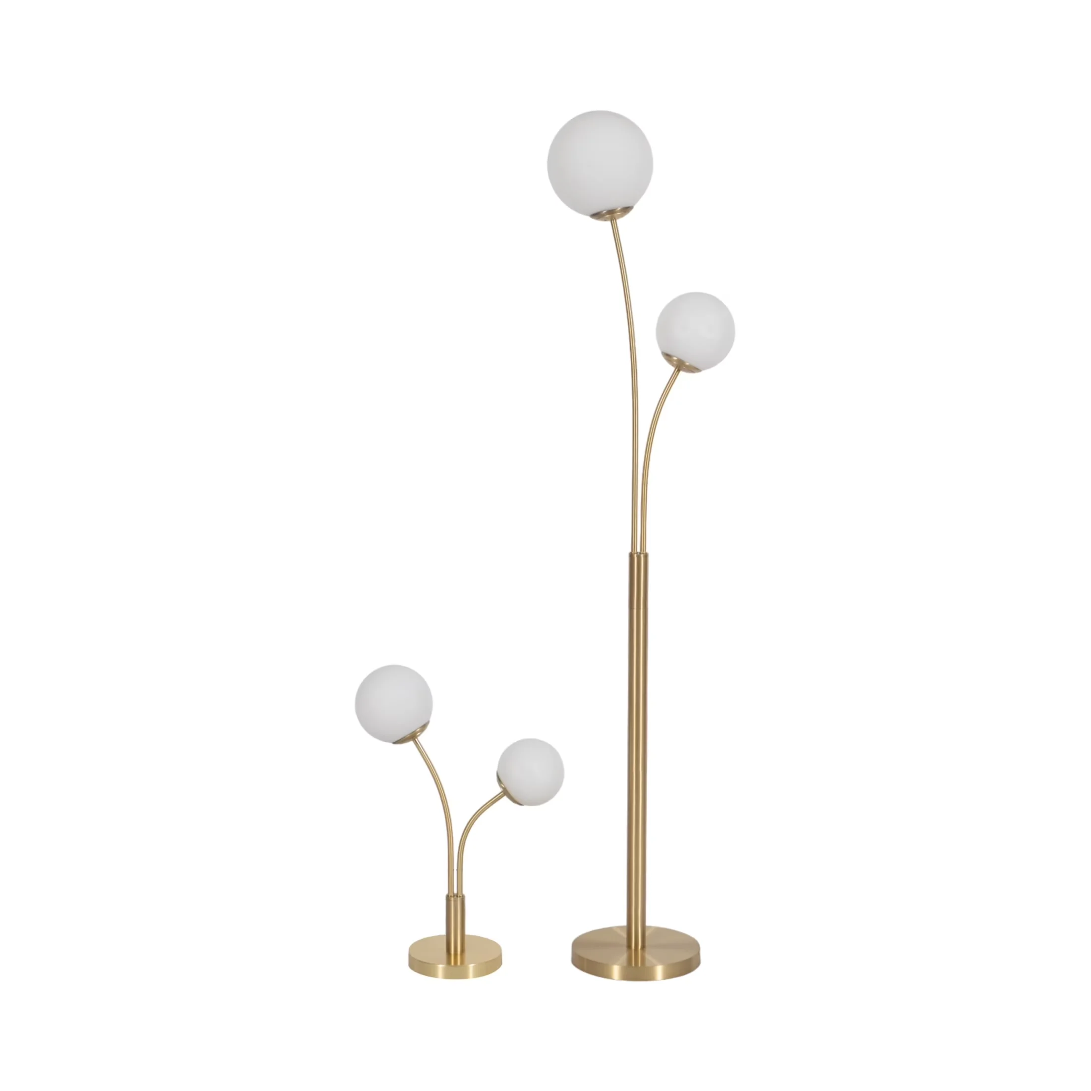 Lamp Set Innovative with Modern, 23" Gold - Metal Multicolor 2 - 64 - Space-Saving Design Model E889CB