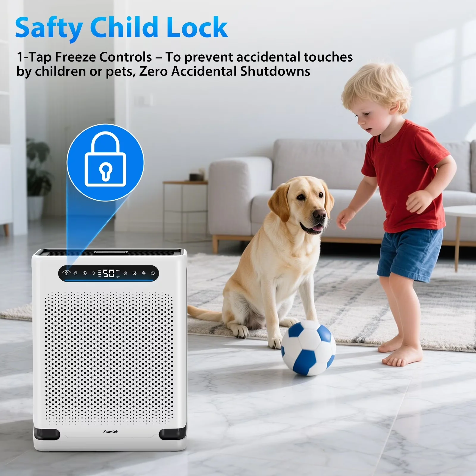 Innovative Air Purifier with Purifiers - 2600 Ft² - Contemporary Style Model 63C3E6