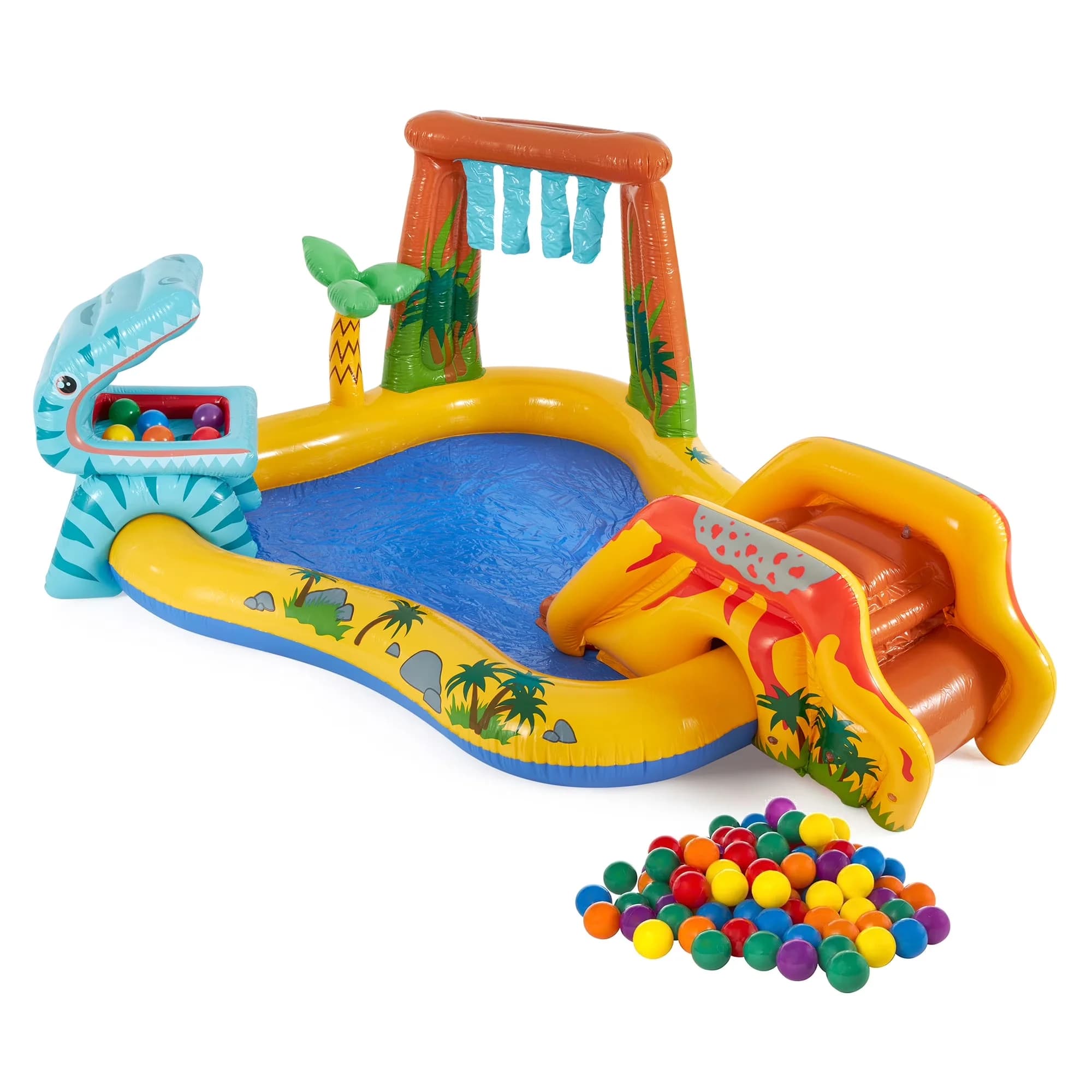 Inflatable Pool Compact with 100 Pack - Multicolor - Quality Construction Model 4D9434