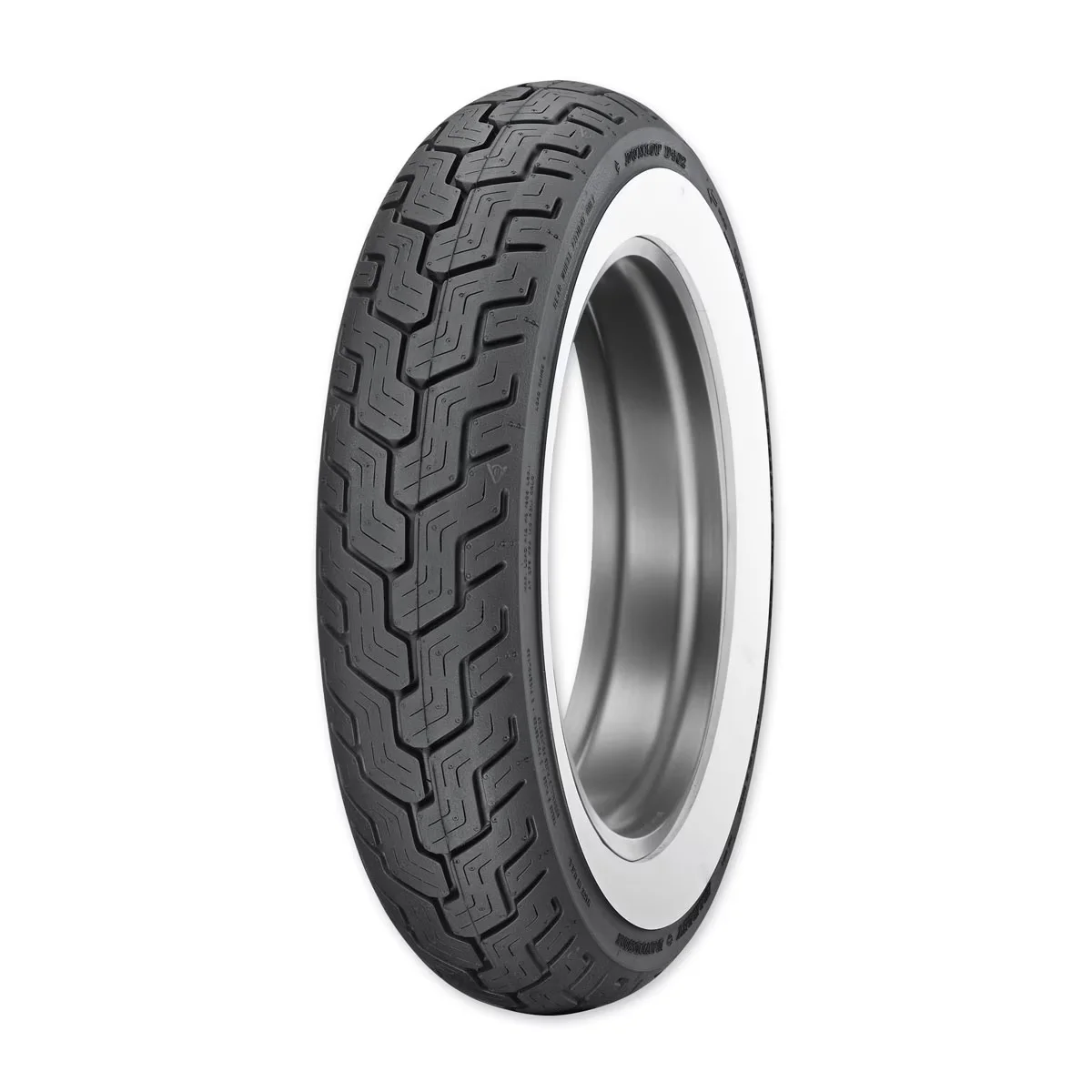 Compact Motorcycle Tire - Wide Whitewall D402 - Modern Design Model 6E798C