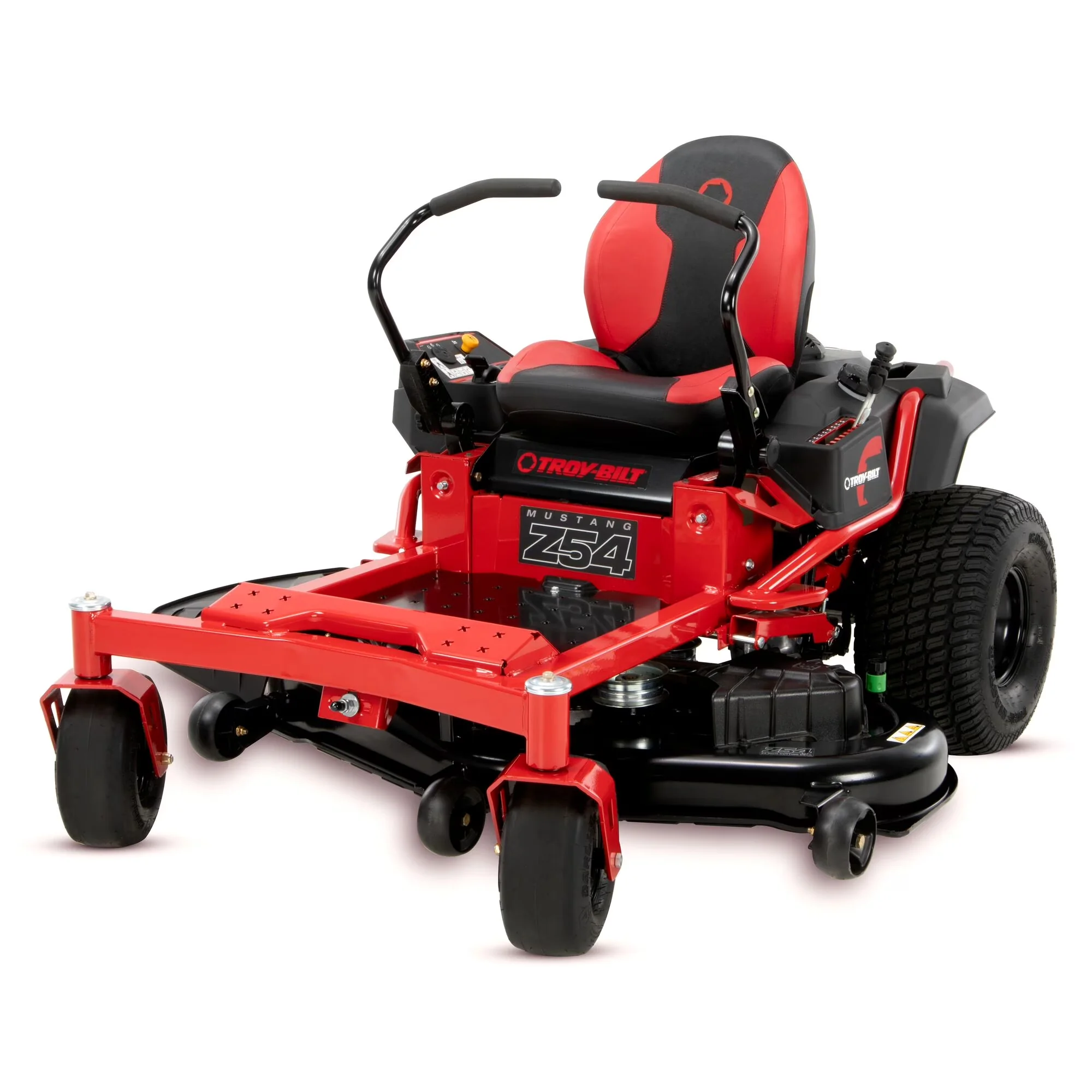 Versatile Riding Lawn Mower with Cup Holder, Deck Cleanout, 54" 747cc Mustang Z54 Zero-Turn Gas - Model F09190