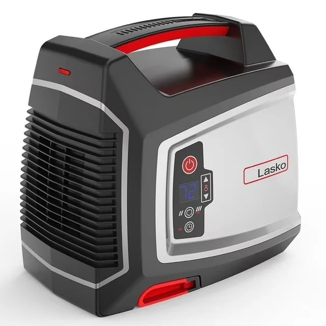 Quality Portable And Electric Space Heater with Automatic Shutoff, Elite Collection Ceramic Utility - Gray Model CE7256