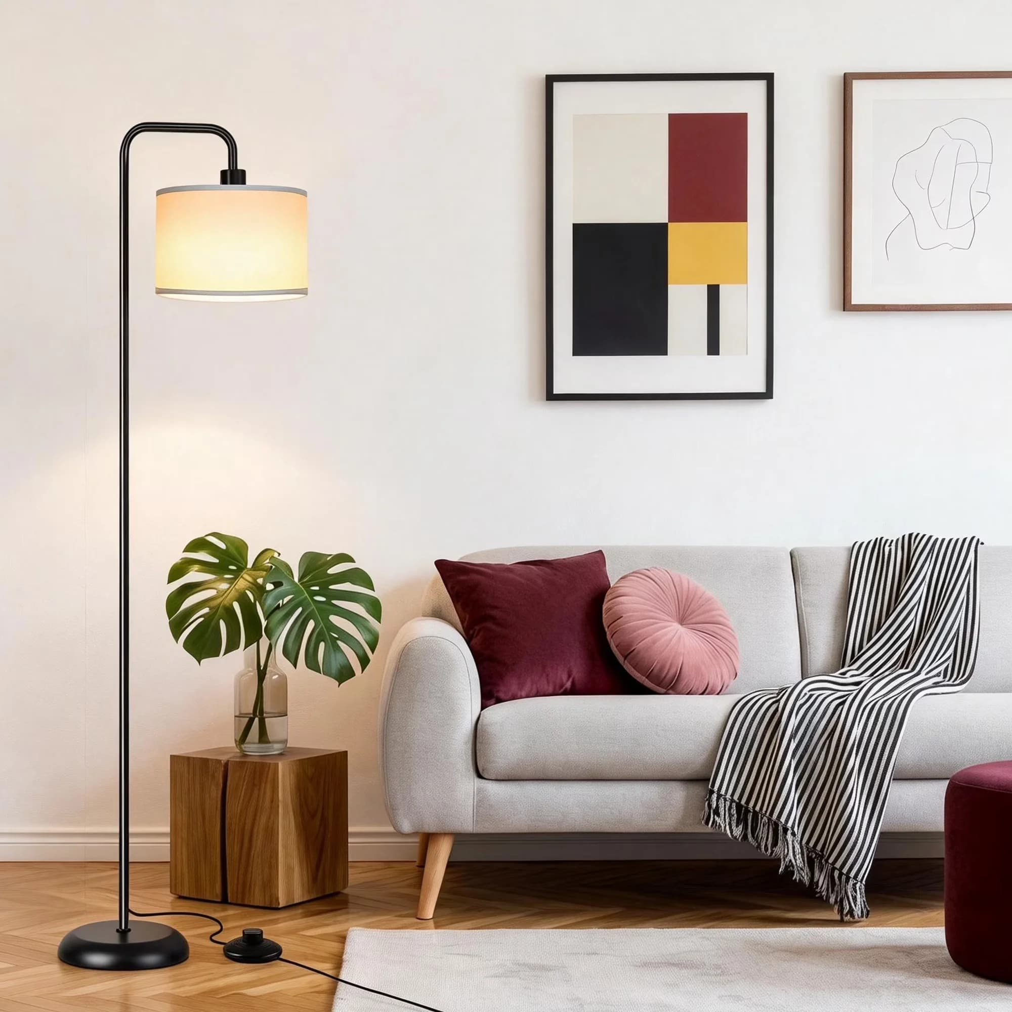 Reliable Lamp with LED, Adjustable Head, Art Deco - Metal Black for Living Room Model 0654FC