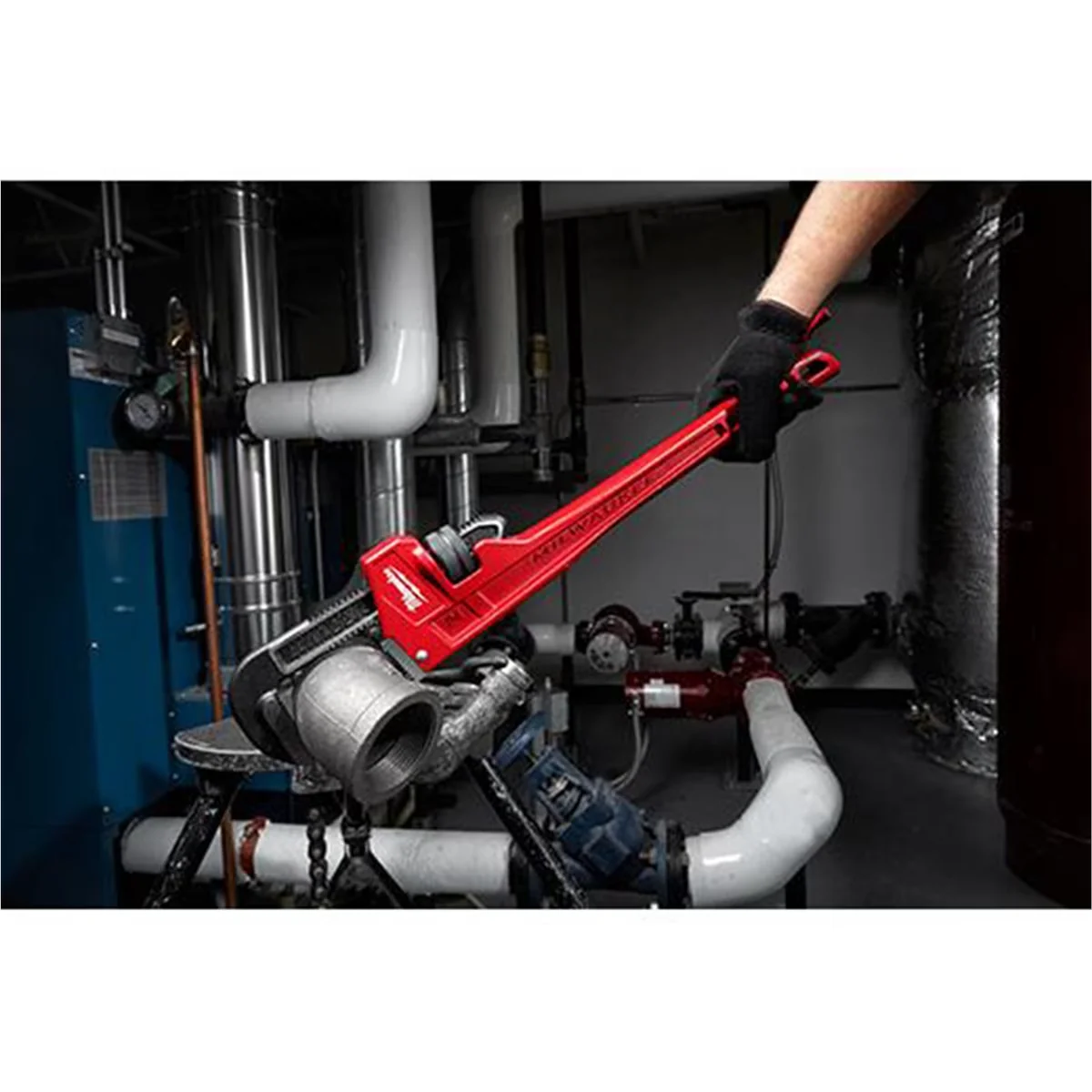 Hand Tool Innovative with Jaw capacity 3 in., 24" Steel Pipe Wrench, Limited Lifetime Warranty - Black Model 54D0CC
