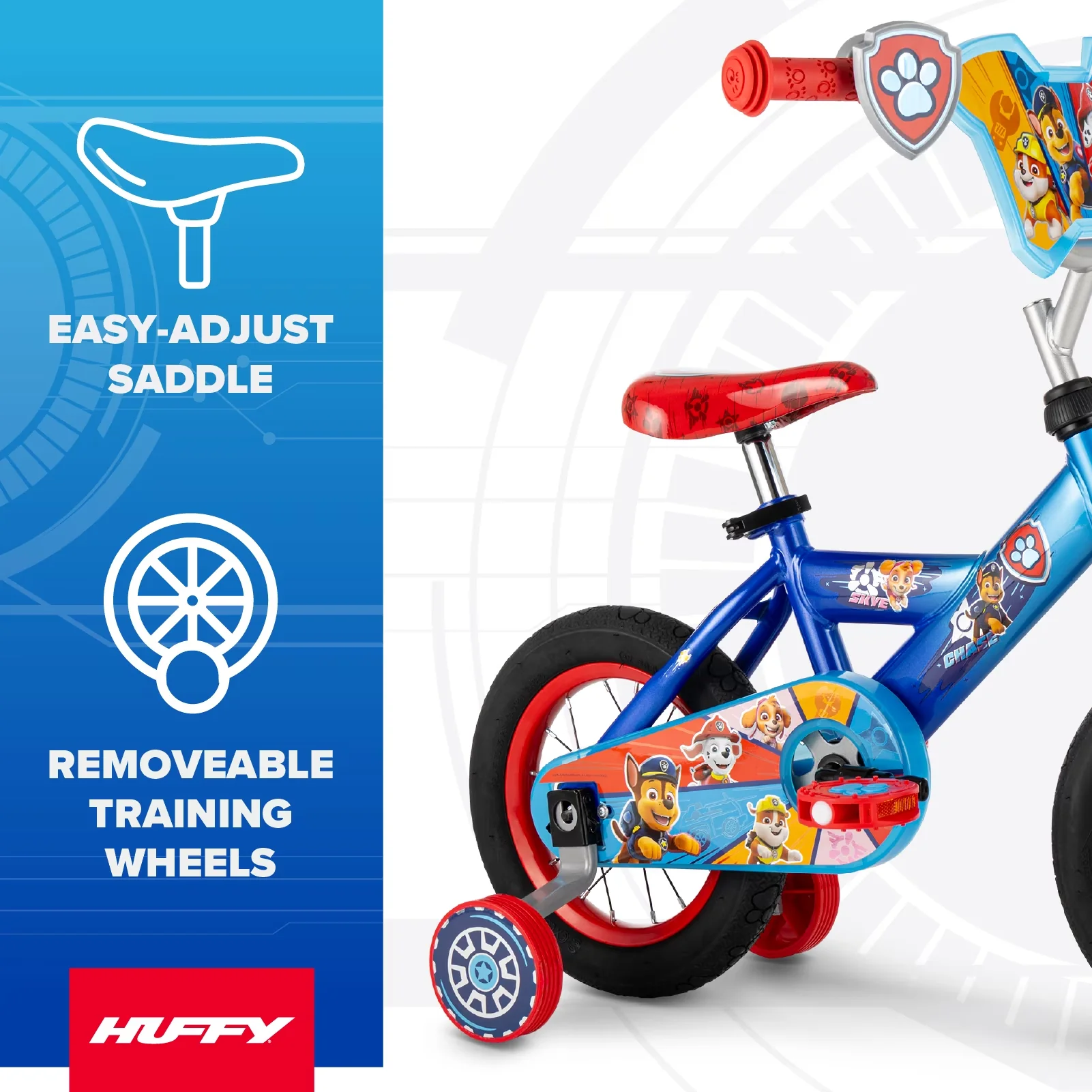 Compact Kids Bike with Adjustable Seat, Youth, Boy's - Blue Patrol - Universal Fit Model 450250