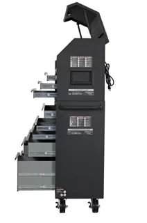 Premium Toolstorage with Heavy-Duty, Rolling - Steel Mid-size 16 - Compact and Portable Model 17F68C