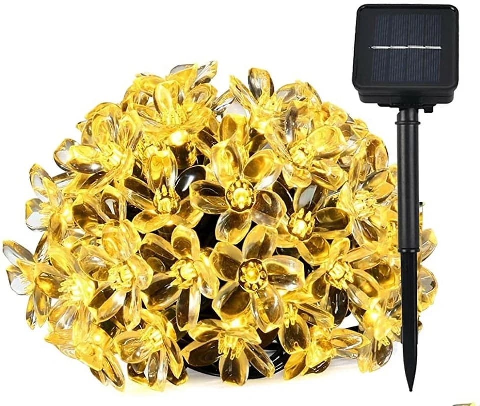 Quality Novelty Light with Solar, Solar String Sakura - Pink - Low Maintenance Model AB4E8E