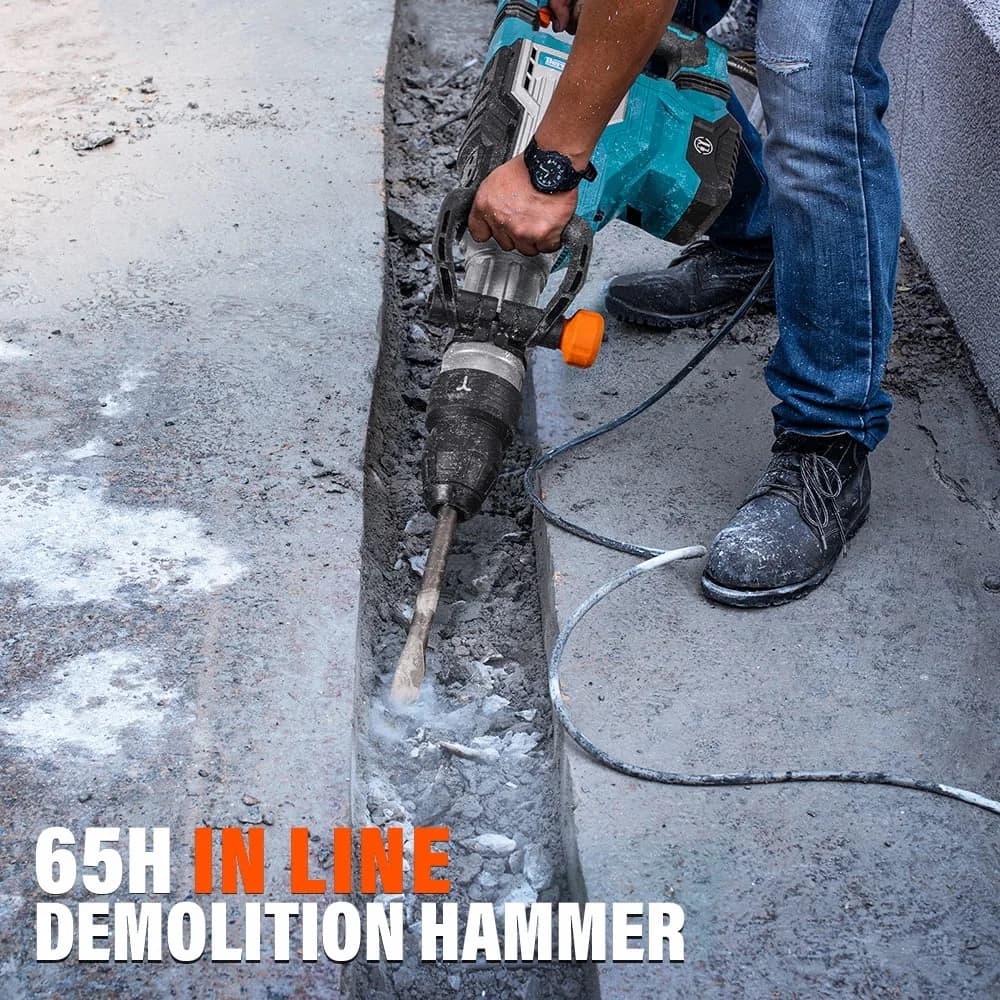 Reliable Drills Driver with 1700W, 360 Degree Adjustable - Silver And Blue 25 lbs Model CF5E79