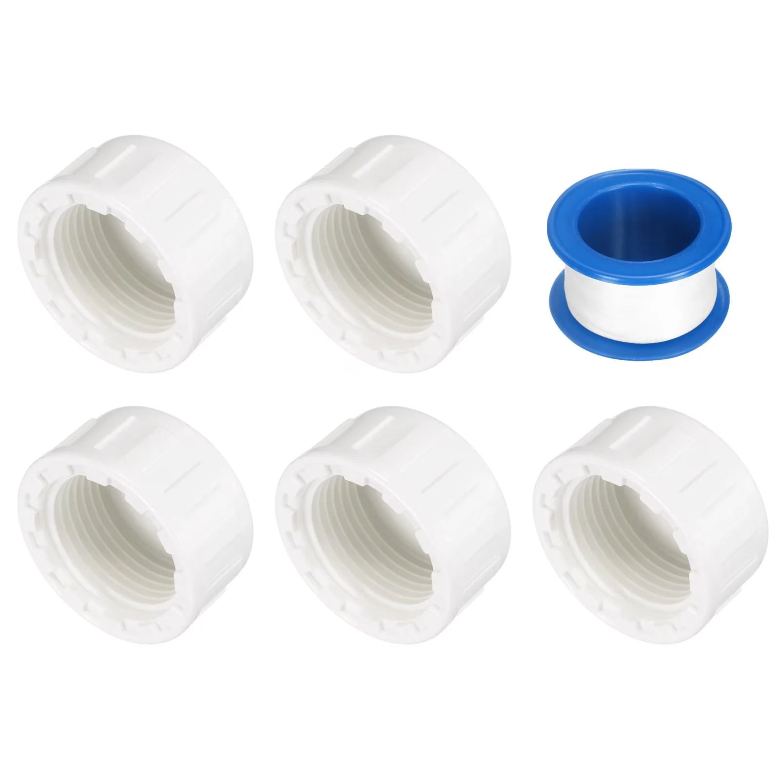 Plumbing Durable with Easy Installation, Material: PVC, Cleanout Water Drain End Caps - White Pvc Model 72EBE4