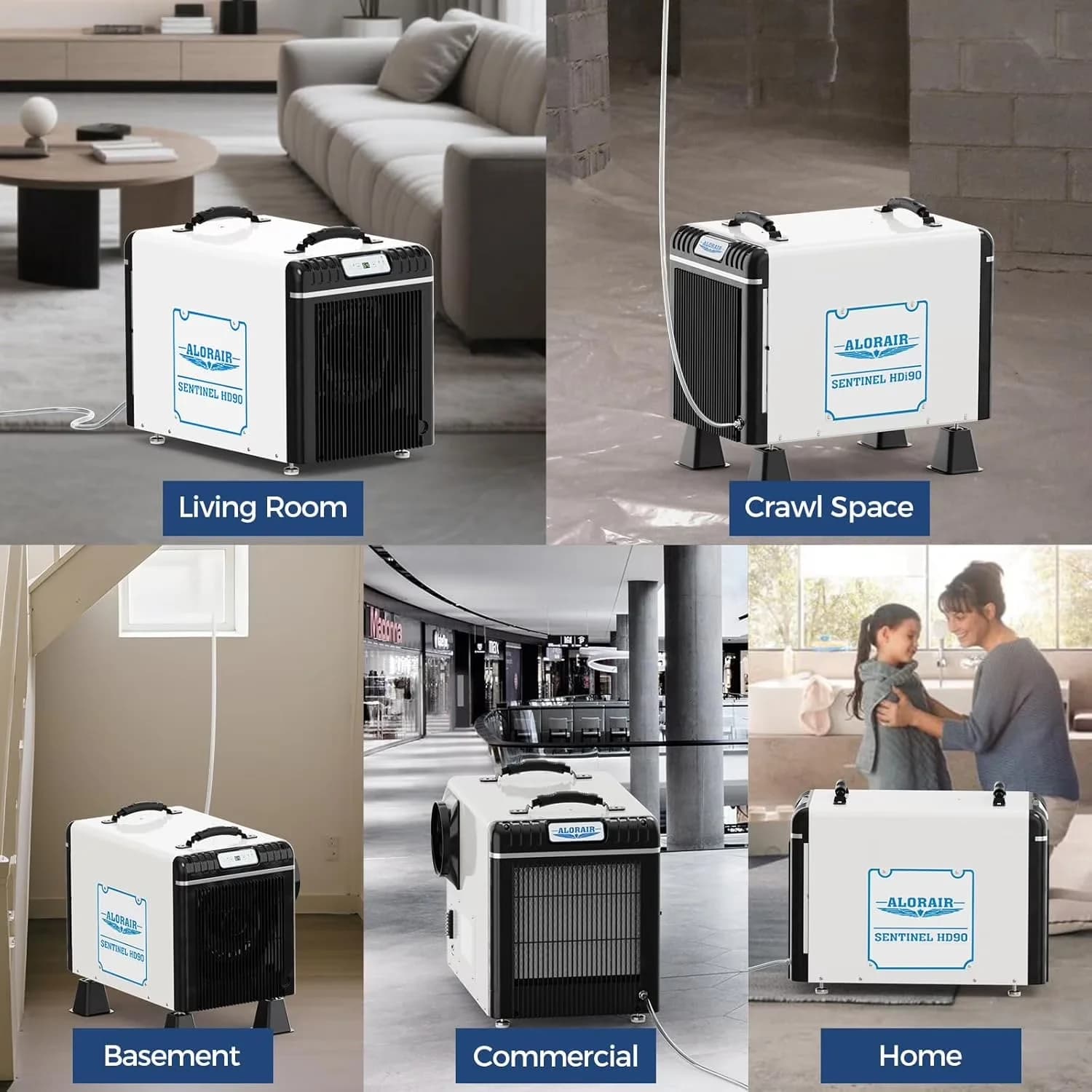 Premium Dehumidifier with Adjustable Humidistat, Wireless Technology - White Model 9440B9