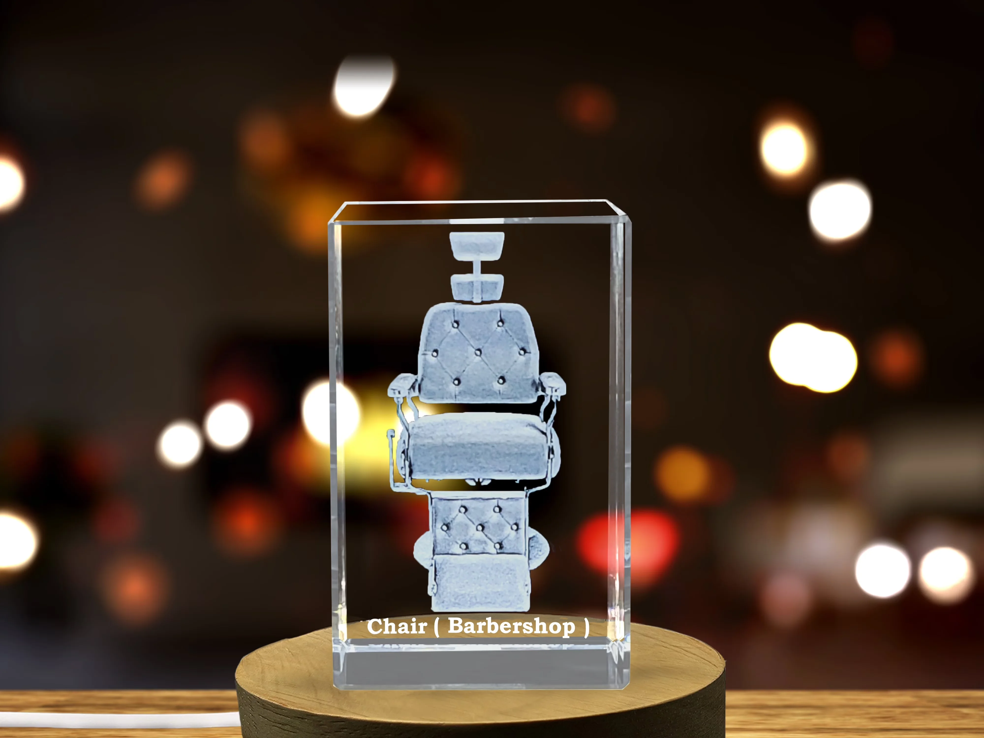 Table Lamp Versatile with LED, Medium - 3 x 3.5 x 3 inches - Clear Crystal Model 430701