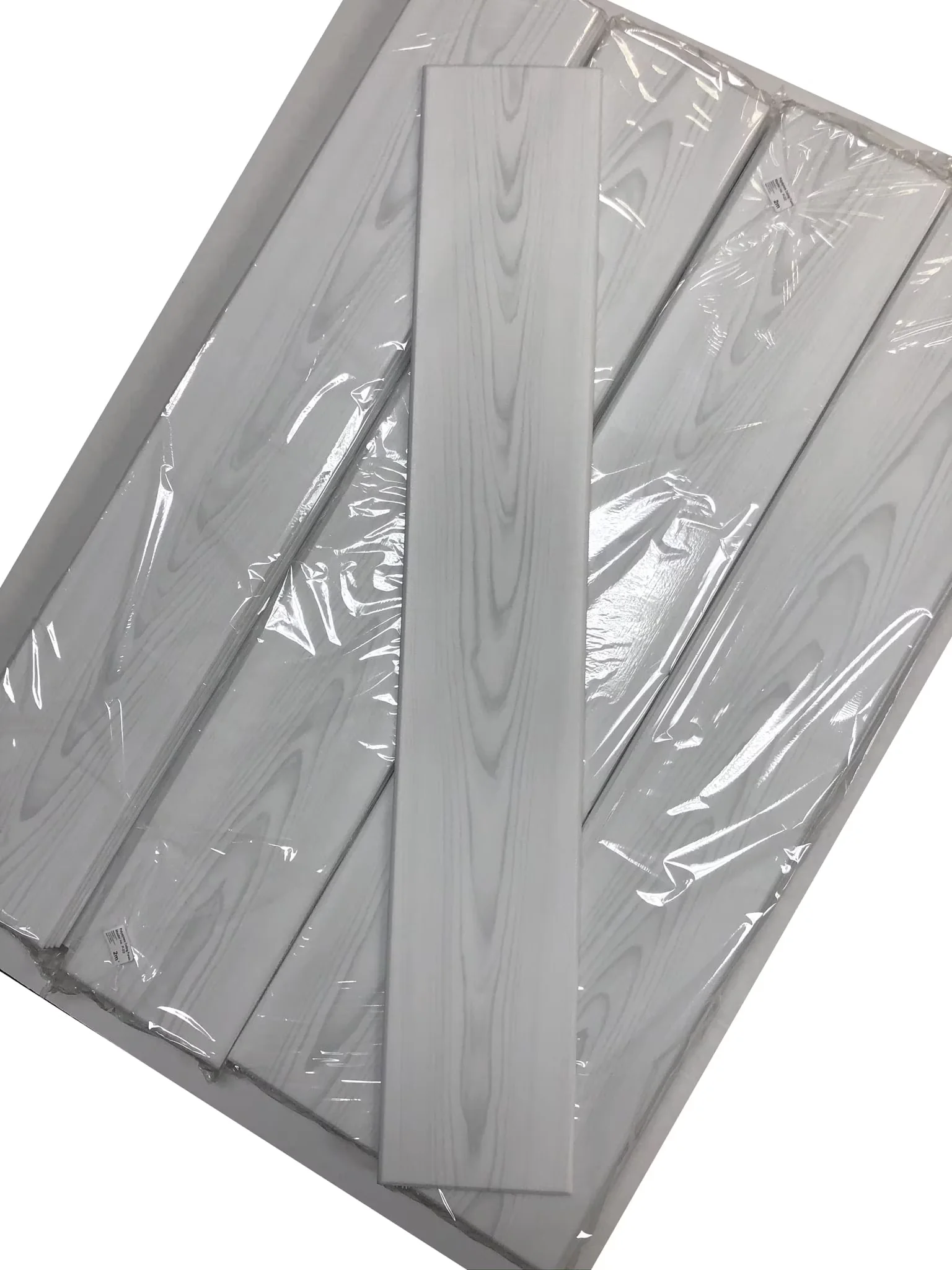 Modern Building Material with Easy To Clean, Wood Like Grain Finish, Decorative Foam ceiling planks - Off-White Polystyrene Foam Model 5E28DB