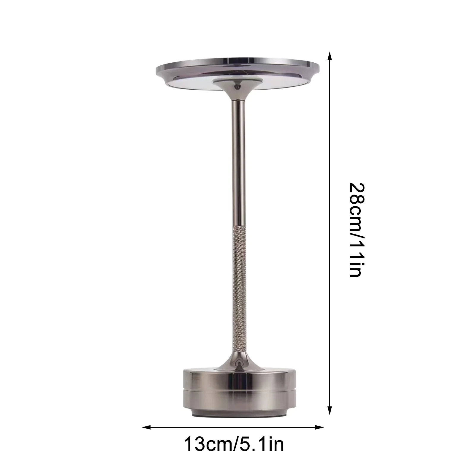 Desk Lamp Compact with LED, Dimmable - Gray Charging - Space-Saving Design Model B785D6