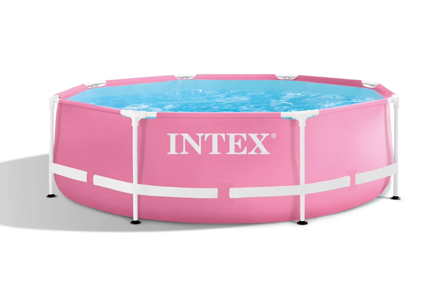 Stylish Above Ground Pool with Puncture Resistant, Max water capacity: 751gal, Pump - Pink Model 9269D4