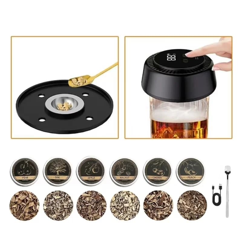 Professional Smoker - Abs Black Electric for Daily Use Model 77C6DC
