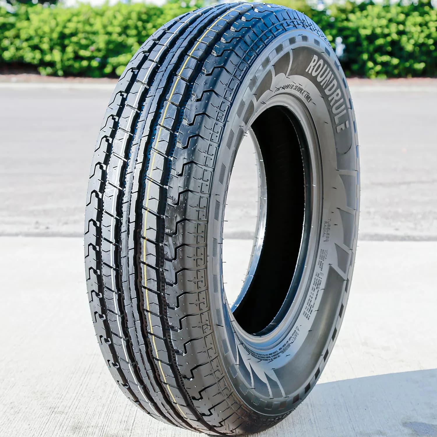 Trailer Tire Professional with Low Maintenance, Wet Or Dry, All-Weather - Model 3C029B