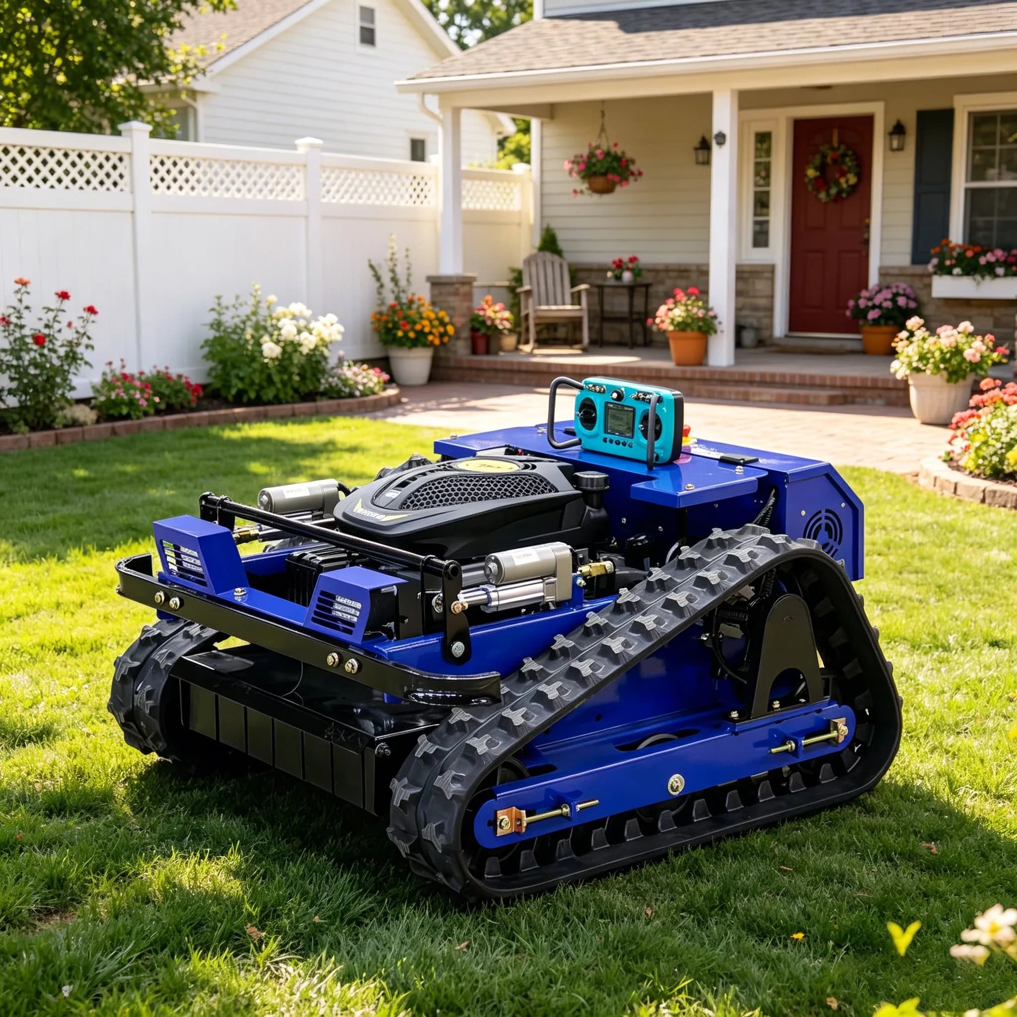 Push Mower Modern with Adjustable Speed, Mulching, Remote Controlled Robotic Lawn - Model EFFA45