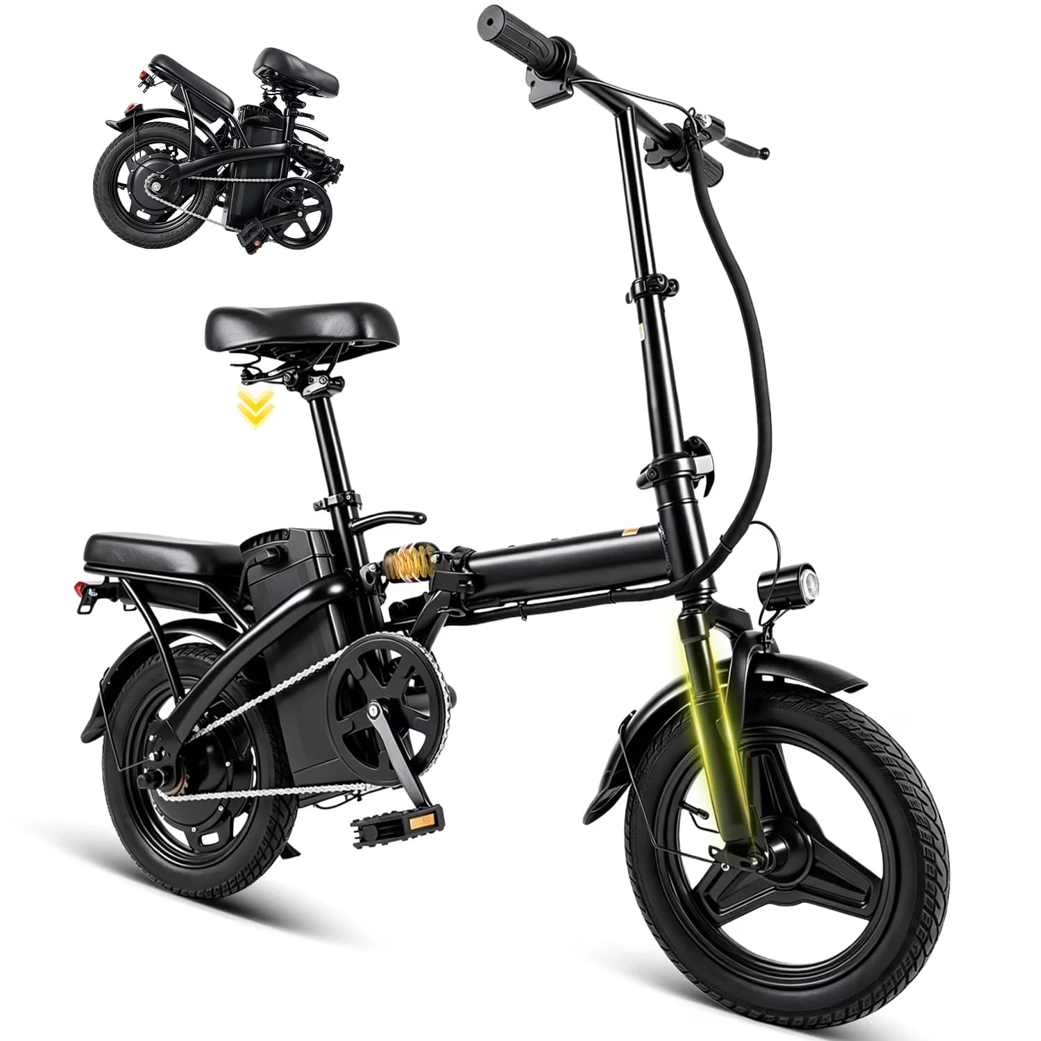 Quality Electric Bike with Battery, 500W, Bicycles - Durable Build Model 26ED7A