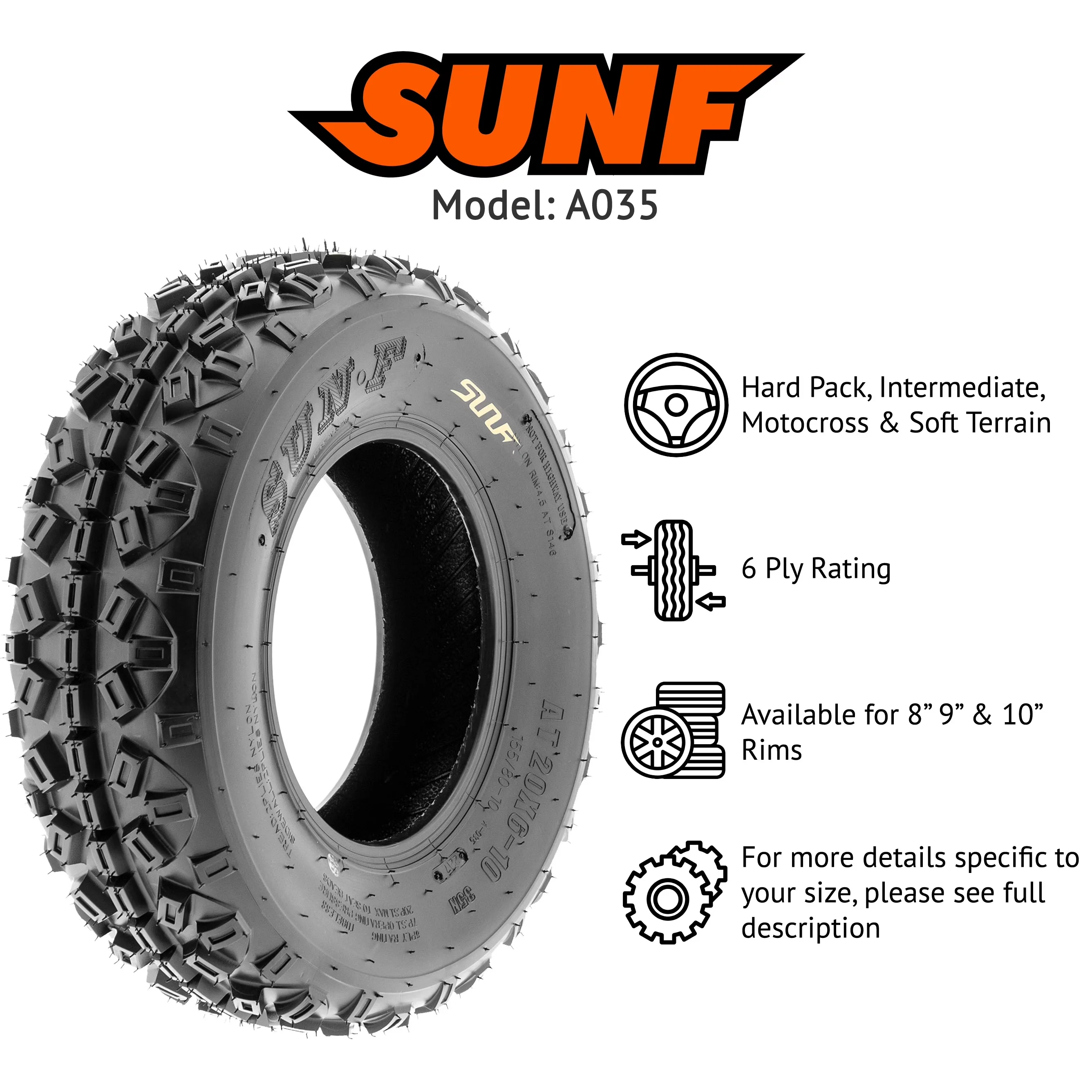 Efficient Atv Tire with Durable Construction - A035 - Residential Grade Model 659484