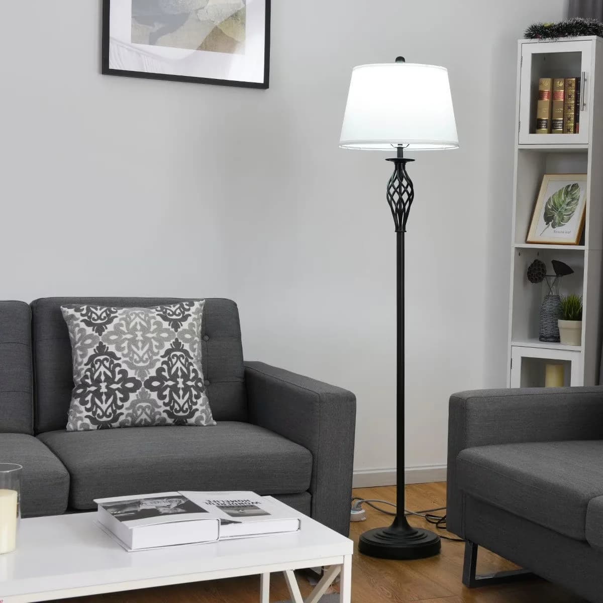 Premium Lamp Set with Incandescent, Modern - Multicolor Steel Table - Low Maintenance Model 5EAF42