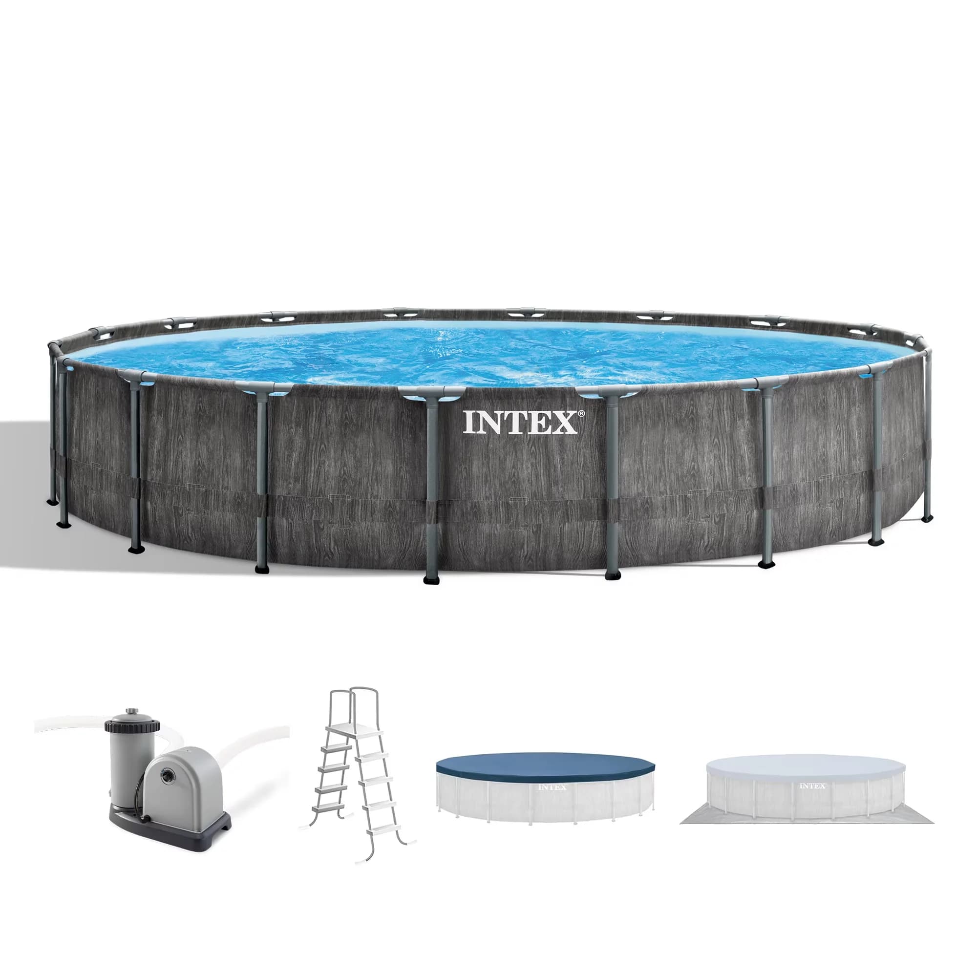 Sleek Above Ground Pool with Puncture Resistant - 18ft for Home and Office Model 342DAE